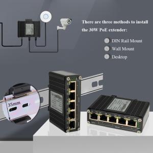 1Port 802.3bt PoE Industrial PoE Extender 4 Port 802.3af/At Power Over Ethernet