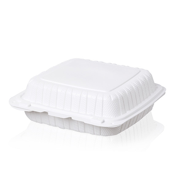 Quality 31oz 860ml Takeout MFPP Hinged Lid Microwavable Container 8''X8''X2.8'' wholesale
