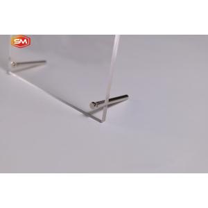 Custom Size Desktop Clear Picture Frames Acrylic Photo Frame With Screw Stand