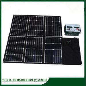 Cheap 180w folding solar panel / foldable solar kits with dual voltage controller for car &amp; other big battery, camping etc for sale