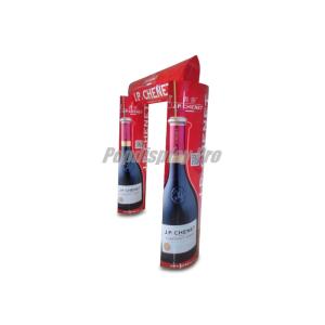 Promotional Paper Flooring Standee Display Large Arche for Red Wine JPC