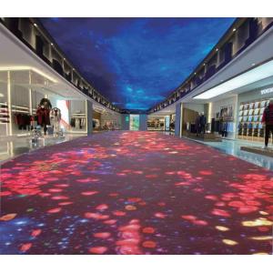 HD Interactive Lighted Floor Panels Led Display Tiles P3.9 Indoor Fixed