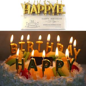 Birthday Paper Fans Banner Confetti Balloon Fireworks Golden Cupcake Topper For