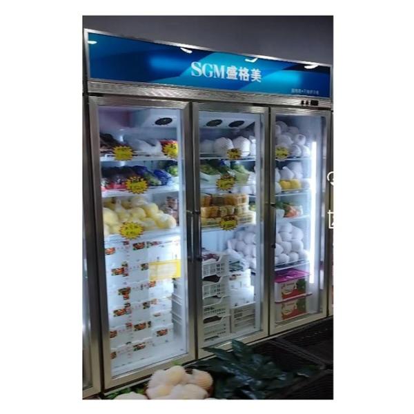 Quality Customized Fruit And Vegetable Display Cooler Refrigerator with LED Lighting wholesale