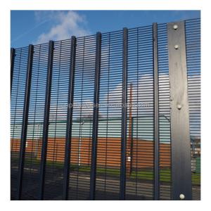 High Security Anti-Climb 358 Welding Fence with Powder Coated Clear Vu Panel 1.8