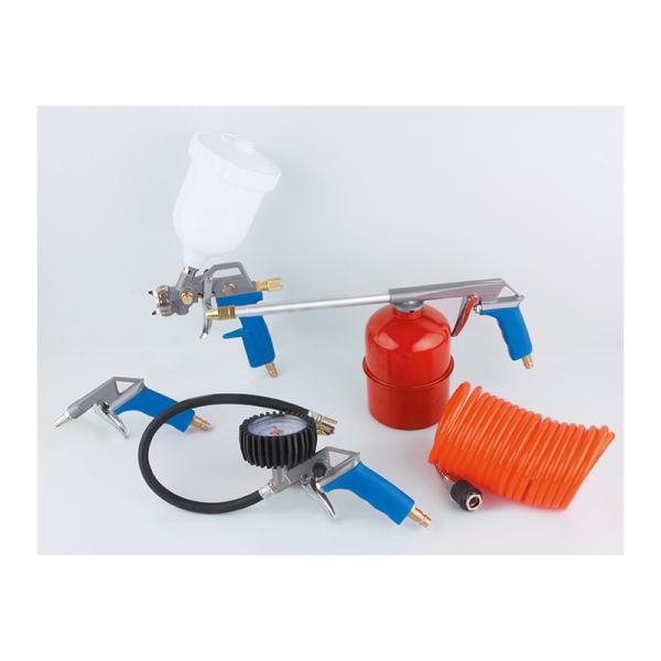 Quality W-2004A1 5PCS Air Gravity Feed Spray Gun Kits Multi-fuction Use For Car Repair Tools wholesale