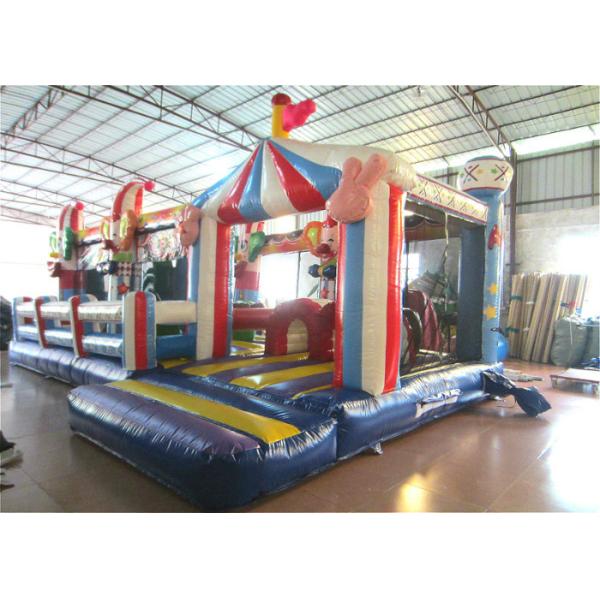 Inflatable circus clown fun city new design inflatable clown multiplay fun park