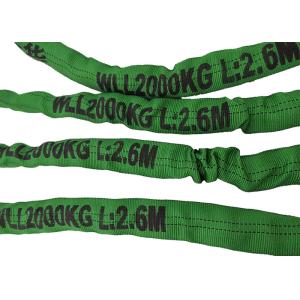 Safe Anti Abrasion Flat Webbing Polyester Lifting Sling