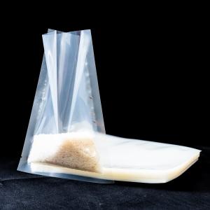 Transparent Nylon Laminate Plastic Vacuum Bag For Food Packaging With Three-Side
