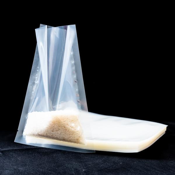 Transparent Nylon Laminate Plastic Vacuum Bag For Food Packaging With Three-Side