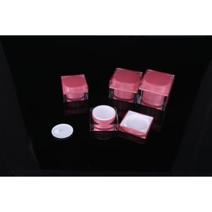 hand lip crystal pump empty square white Screen Printing Airless 30ml Cosmetic