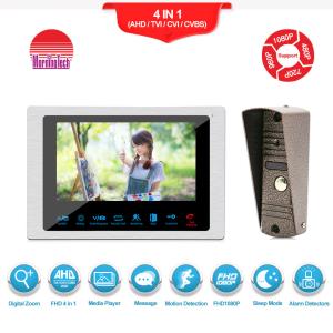 Cheap Big screen video door phone door bell camera video intercom with sensor button for sale