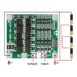 CA-4S-30A-B Lithium 18650 BMS Battery Protection Board 30A 14.8V 12.8V 4s Bms