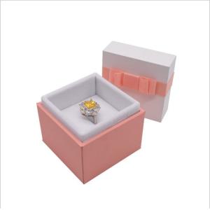 Multifunctional Custom Luxury Jewelry Boxes Environmentally Friendly For Rings