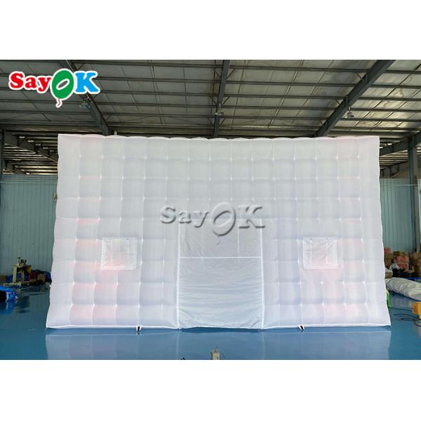 210D Oxford Cloth Inflatable Led Cube Tents Square 7*7*4mH