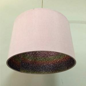 Pendant Drum Hardback Lamp Shade Colorful Glitter Inside 300*200mm