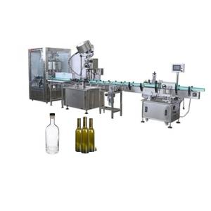Glass Bottling Factory Spirits Vodka Bottle Filling System , Automatic Wine