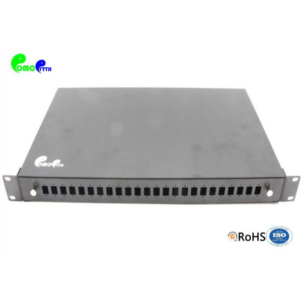 Quality Grey 1U SC 24F Optical Odf Fiber Distribution Frame Cold Rolled Steel Waterproof wholesale