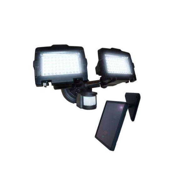 120-LED Dual Lamp Outdoor Solar Security Light with Motion Sensor wall lamp
