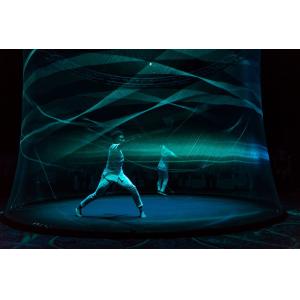 Large Holographic Touch Screen / Holographic Projection for Hologram Presentatio