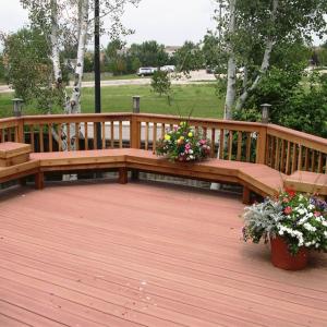 High Gloss Surface Bamboo Decking Interlocking Tiles for Outdoor Decking