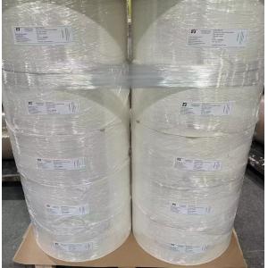 HM1133H Semi Glossy Adhesive Label Material with Hotmelt Glue Yellow Glassine