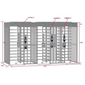 Temperature Detection SUS 304 Face Recognition Turnstile