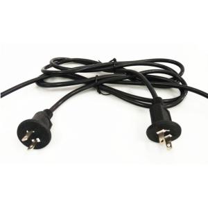 Japanese black 2 Pin Power Cord with stripped end 0.5m-10m copper power cable