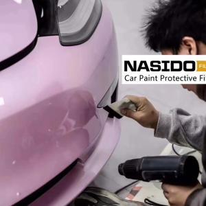 Self Adhesive Color Wrap Film Soft Peach Color Chemical Resistance Weather Proof