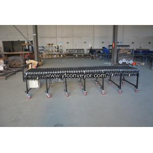 Flexible Expandable Motorized Rubber Coated Roller Conveyor,Loading Unloading