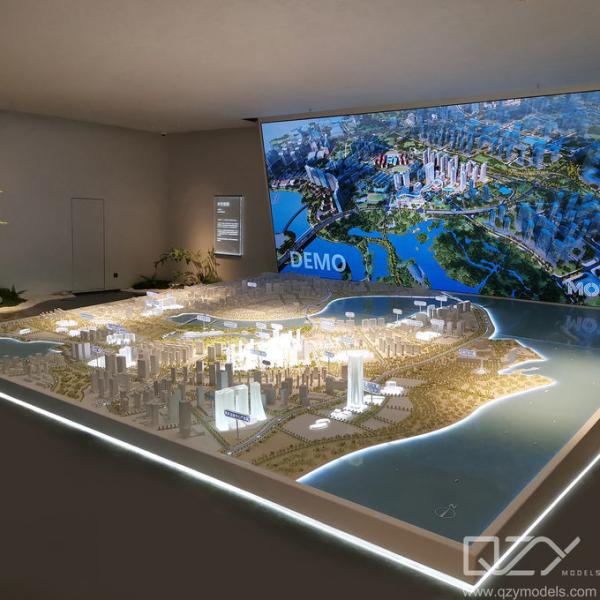 Landscape Design Master Plan Model Acrylic Architectural 1/600 Xiamen Wetland Park TOD