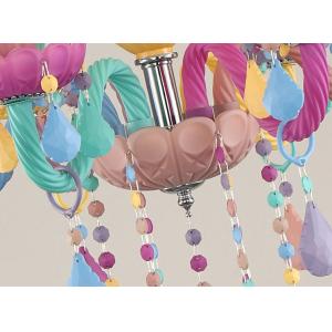 110V Nordic Modern Colorful 72*65cm / 85*92cm Crystal Candle Chandelier