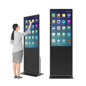 43" Indoor Floor Standing Digital Signage 6ms Response Time With 2k Resolution