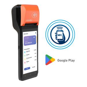 Android 12 Portable Payment Terminal 5.5 Inch Wireless Payment Machine User