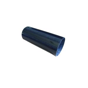 Round Twill Glossy Carbon Fiber Tube / Piping use in Telescopic Pole