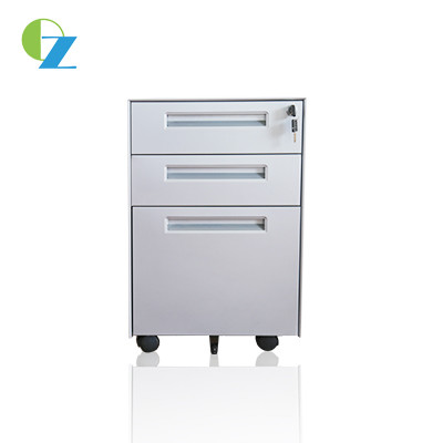 Quality load 35kgs W390mm Steel Mobile Pedestal With 3 Drawers Cyber Lock wholesale