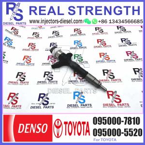 Diesel fuel Common Rail Injector Assembly 23670-30120 095000-7810 For Toyota
