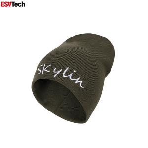Cheap Knitted Reflective Beanie Cap Running Jacquard Embroidery Head Warmer for sale