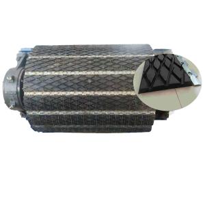 Weld On Conveyor Pulley Lagging Replaceable Slide Diamond Rubber Lagging Sheet