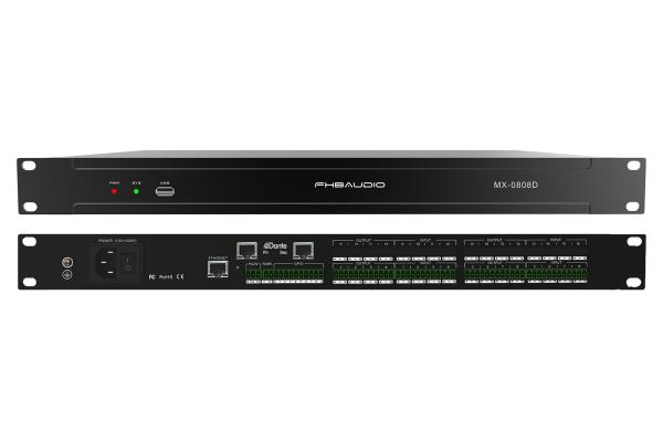 Quality MX-0808D Digital Audio Processor ANC AFC 8 Input 8 Output Professional Sound System wholesale