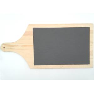 Wooden Stone Placemats , Slate Cheese Plate Set Natural Color Durable