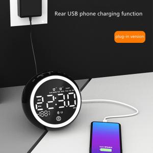 Multifunctional Portable Clock Radio With LED Lights 5W Speaker