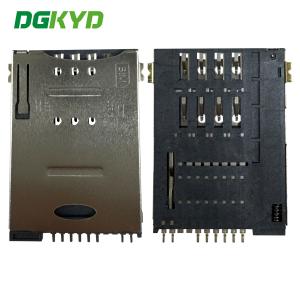 SIM Card Holder PUSH 6P+2 SMT Pillarless Telephone Card Holder DGKYDSIM18H62W6A2Y3WS286