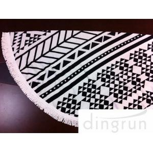 Cheap Watermelon Shaped Colorful Round Beach Towels Quick Dry Large Size 150cm for sale