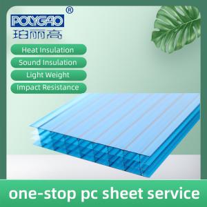 100% Virgin Polycarbonate Hollow Sheet 8mm 10mm polycarbonate panels For