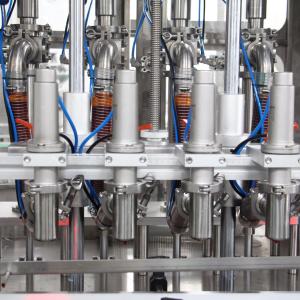 Linear Full Automatic Piston Pump Chocolate Spread Jar Filling Machine