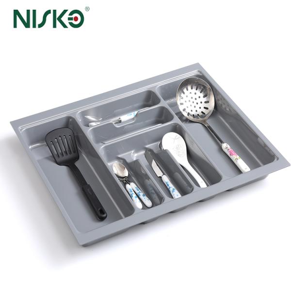 Quality Kitchen Flatware Tray Storage Organizer Cutlery Drawer Insert For Spoons Forks Utensils wholesale