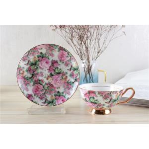 SGS 12OZ Elegant Bone China Cappuccino Cups Afternoon Tea Set