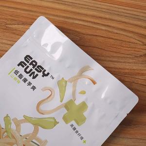 Resealable Aluminum Foil Zipper 40mic Stand Up Resealable Bags For Food