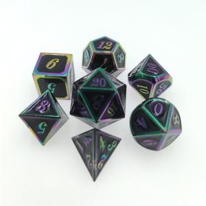 12cm Polyhedron Dice Sets Hand Pouring Durable Sturdy 7 Pcs